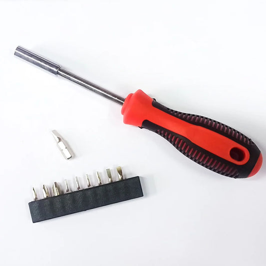 10 in 1 Screwdriver Toolkit Set - Phillips, Flat, Other Bit Types - 10 Pcs - Electronic, Home Appliance & Precision Device Repair Multipurpose