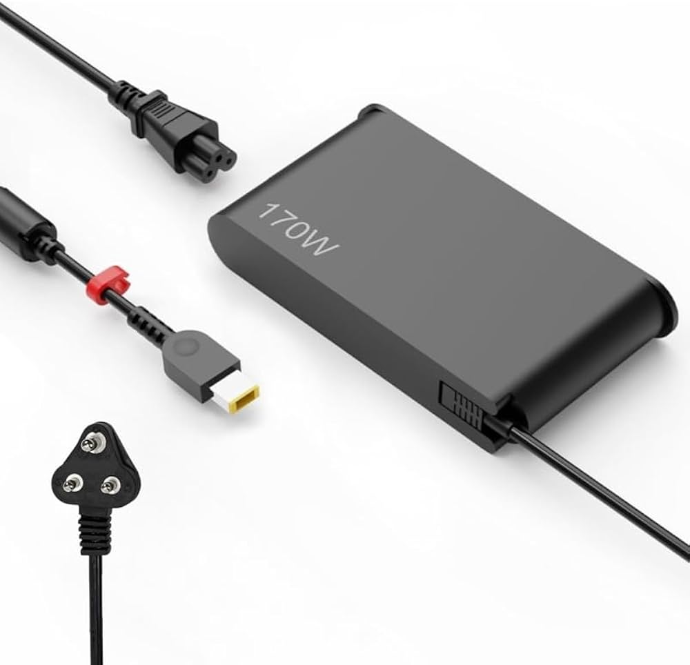 OEM Lenovo 20V 8.5A 170W Slim Tip AC Adapter for Lenovo Thinkpad P53, P70, P71, P72, P73- With Power Cable