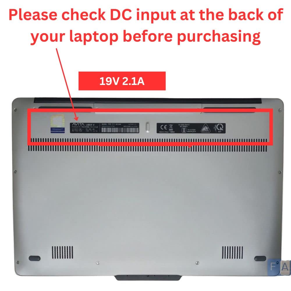 Hi-Lite Essentials Power Adapter 19V - 2.1 Amp Laptop charger for Avita Liber v14 / Pura Laptop