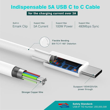 Compatible Apple  29W/ 30W USB-C Macbook Adapter Charger for MacBook Air M1 13.3 Inch Laptop