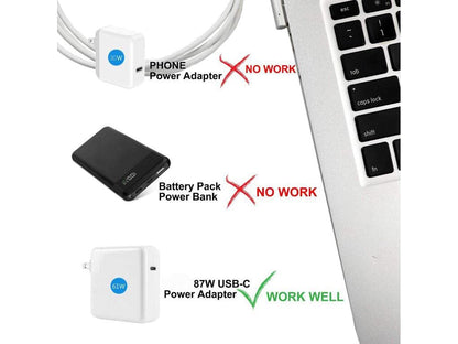 USB C Type C to Magnetic Magsafe 1 L-Tip Power Cable Compatible with Mac-Book Pro 13" 15" 17" Mac-book Air Pro 11" 13" Mac-Book 13 (Does not work with Mobile charger)
