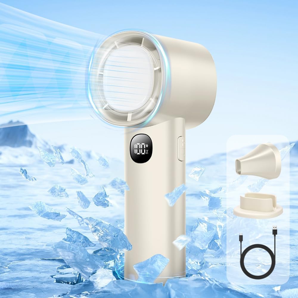 Summer Mini Ice Handy Mini Fan Cooling Portable Rechargeable Peltier Handy Small Fan Handheld Fan