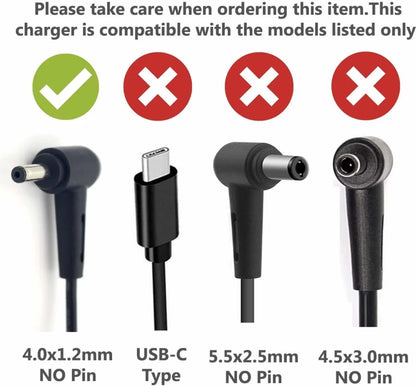 OEM Asus 45W 19V 2.37A Adapter Laptop Charger (Pin Size: 4.0 mm X 1.35 mm) - Power Cable Included